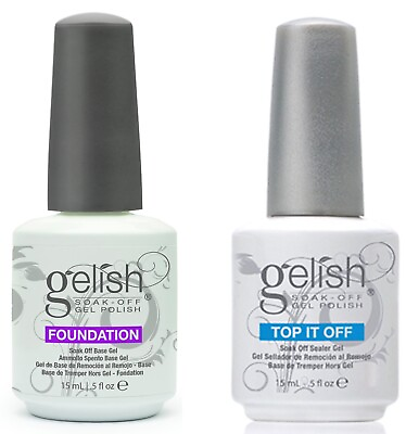 #ad Gelish Harmony Top and Base Coat Gelish Top it off and Foundation $12.99