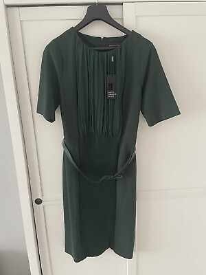 #ad BNWT Betty Jackson Bottle Green Dress Size 16 GBP 39.50