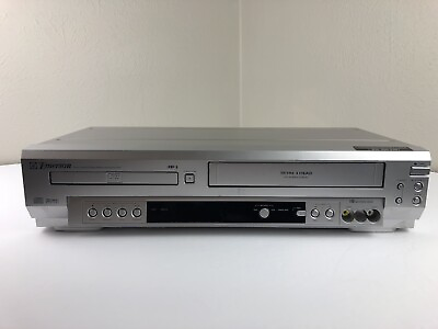 #ad Emerson EWD2003 DVD VCR Combo DVD VHS Player Recorder Tested $42.99