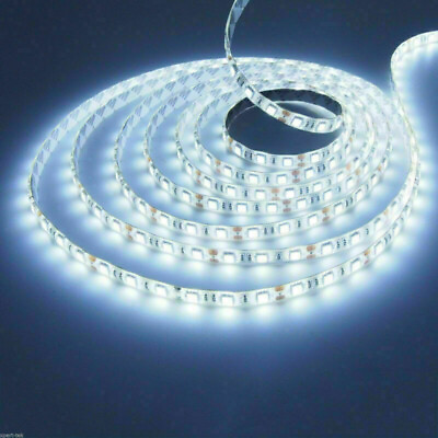 #ad 16FT 5M Bright Cool White 5M 300Leds Flexible SMD 5050 Led Strip Light Lamp 12V $7.99