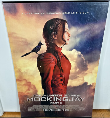 #ad Hunger Games Mockingjay Part Two Double Sided Original Movie Poster 27” x 40” $25.00
