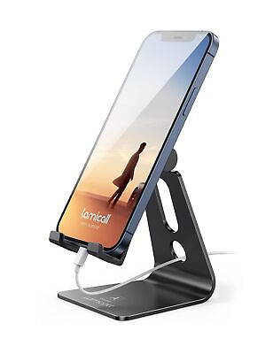 #ad Adjustable Cell Phone Stand Lamicall Desk Phone Holder Cradle Dock Compat... $23.29