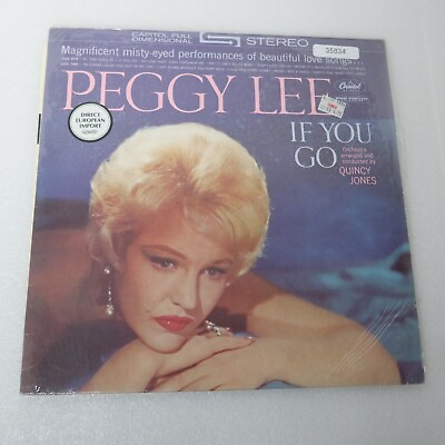 #ad Peggy Lee If You Go w Shrink LP Vinyl Record Album $7.82