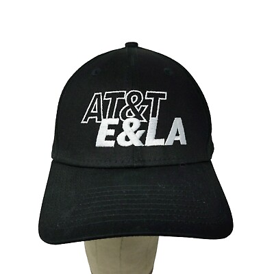 #ad ATamp;T Eamp;LA New Era Black Baseball Cap Hat Strap Back Embroidered One Size $12.00