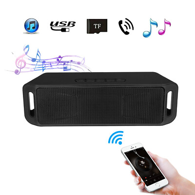 #ad LOUD Bluetooth Speaker Wireless Waterproof Outdoor Stereo Bass USB TF FM Radio $9.49