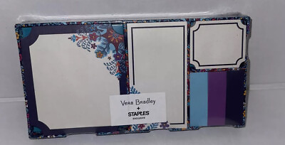 #ad Vera Bradley Sticky Note Set Kaleidoscope Navy 70 Sheets Per Notepad. New $15.50