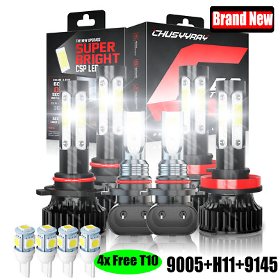 #ad 6x LED HeadlightFog bulbs For For 2009 2010 2011 2012 Dodge Ram 1500 2500 3500 $34.99