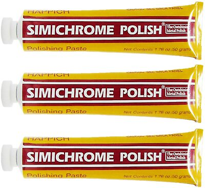 #ad Simichrome Polish 1.76oz 50 Grams Tube 3 Pack $49.99