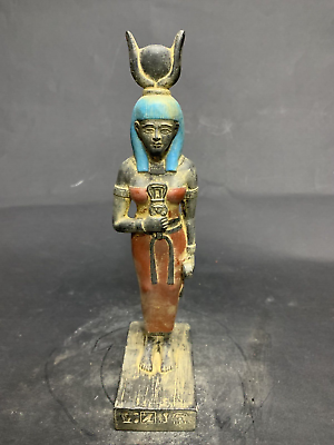 #ad Egyptian Hathor Ancient Statue Bc Rare Antiques Pharaonic God of War Antique BC $120.00