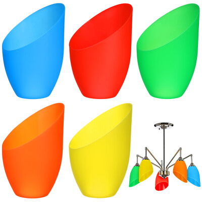 #ad 5pcs Plastic Lamp Shade Replacement for Floor Bedroom Ceiling Fan Light MR $17.18