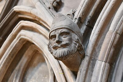#ad Photo 12x8 Lichfield Cathedral: South wall blind arcade head stop 1 c2021 GBP 6.00
