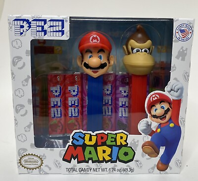 #ad Nintendo Gift Set SUPER MARIO Mario and Donkey Kong Collectible PEZ Dispenser $21.99