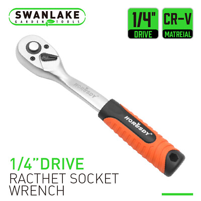 #ad 1 4quot; Drive Ratchet Socket Wrench Non slip Handle 72 Tooth Quick Release $7.99