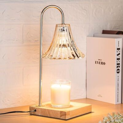 #ad Candle Warmer Lamp with Timer Candle Wax Warmer Lamp Dimmable Desk Flower $49.45