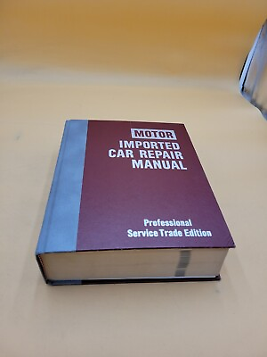 #ad 1977 84 MOTOR IMPORTED CAR SERVICE SHOP REPAIR GUIDE MANUAL BOOK 6TH EDITION $25.00