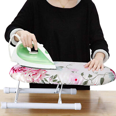 #ad Small Tabletop Ironing Board Folding Ironing Board with Detachable Cloth Cover $13.05