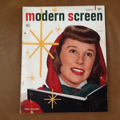 #ad 1949 Modern Screen Liz Taylor Robert Walker James Stewart Blyth Gossip Films $28.00
