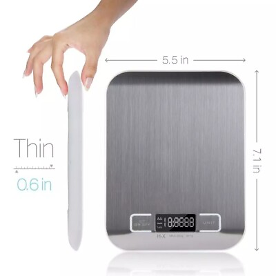 #ad Digital Electronic Kitchen Food Diet Postal Scale Weight Balance 5KG 1g 11lb $9.99