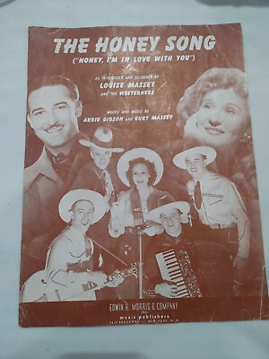 #ad Vintage 1942 The Honey Song Edwin H Morris amp; Company NY Piano Sheet Music $11.88