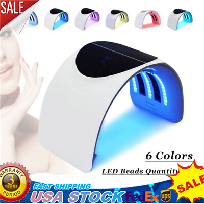#ad 6Color PDT LED Light Facial Skin Rejuvenation Photon Therapy Lamp Beauty Machine $59.85