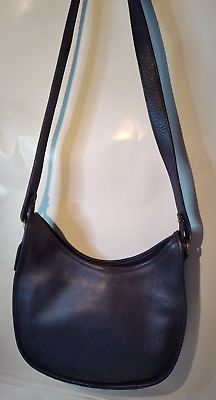 #ad Vintage Coach Ergo Mini zip Hobo one Shoulder Purse bag blue leather $240.99