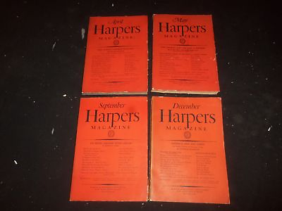 #ad 1926 27 HARPER#x27;S MONTHLY MAGAZINE LOT 12 ISSUES NICE ILLUSTRATIONS amp; ADS WR 1439 $150.00
