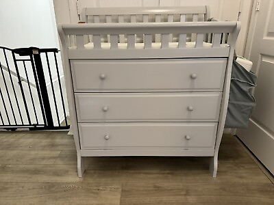 #ad Children Infant Changing Table Changing Baby Station Bedroom Nursery w 3 Drawers $100.00