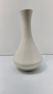 #ad Royal Cumberland White Atomic Shaped Vase Vintage MCM 8quot; $18.57