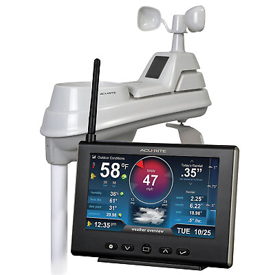 #ad AcuRite 01535M Professional Weather Station with HD Display amp; 5 in 1 Sensor $199.99