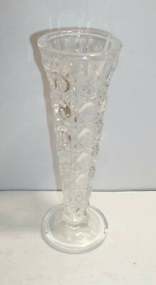 #ad Collectible Vintage Crystal Bud Vase 2.5quot;D x 6quot;H $11.24