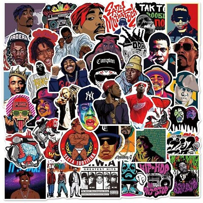 #ad #ad 10 PCS Hip Hop Rapper Rap Music Stickers BRAND NEW $2.99