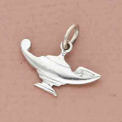 #ad ❗️CLEARANCE❗️vintage sterling silver magical oil lamp charm $14.40