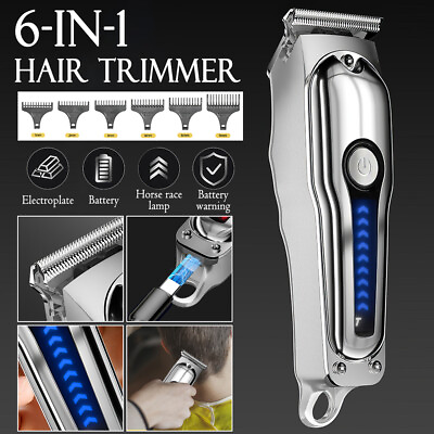 #ad Professional Barber Hair Clippers Cordless Men Beard Trimmer Cutting Machine Kit $23.84