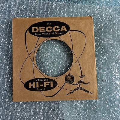 #ad sleeve only 1 Decca Hi Fi Big Sound record company sleeve only 45 $1.99
