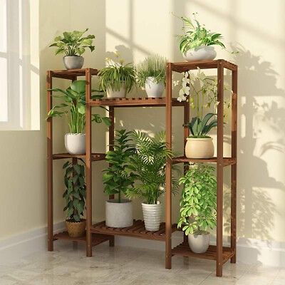 #ad New Flexible Combination Tall Plant Stand Corner Flower Pot Display Holder Rack $29.94