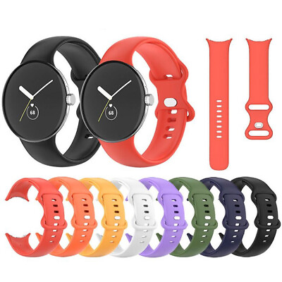 #ad For Google Pixel Watch 1 2 Soft Replacement Silicone Sport Watch Band Strap $5.90