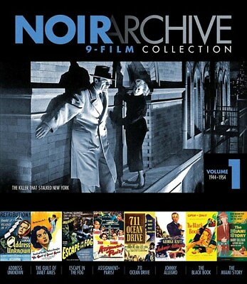 #ad Noir Archive 9 Film Collection: Volume 1: 1944 1954 New Blu ray $28.51