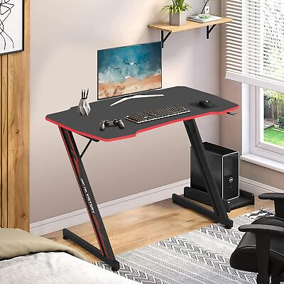 #ad 39quot; 47quot; Gaming Desk Z Shaped Gaming Desk Large Home Computer Desk Study Table $58.83