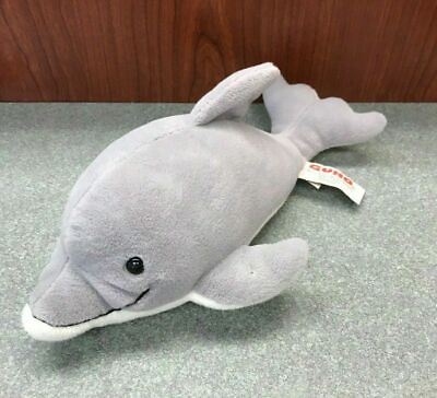 #ad Gund Gray 11quot; Dolphin Stuffed Plush Animal Aquatic Wonders Grey GUC $8.99