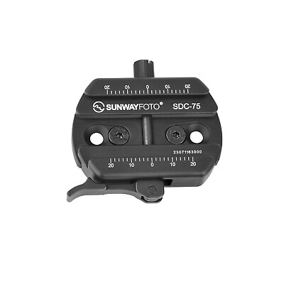 #ad SUNWAYFOTO 75mm Universal Arca Swiss Picatinny Adapter Clamp compatible Tripod $44.49