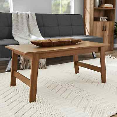 #ad Mainstays Wood Rectangle Coffee Table Walnut Finish $53.99