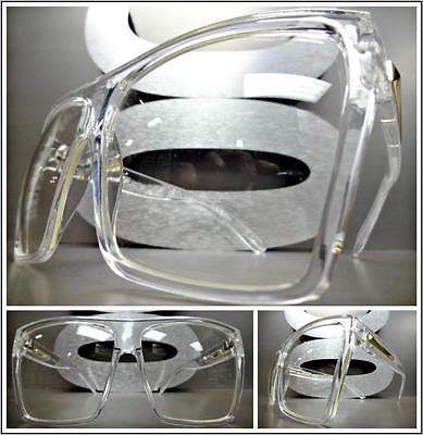 #ad OVERSIZED VINTAGE RETRO Style Clear Lens EYE GLASSES Transparent Fashion Frame $14.99