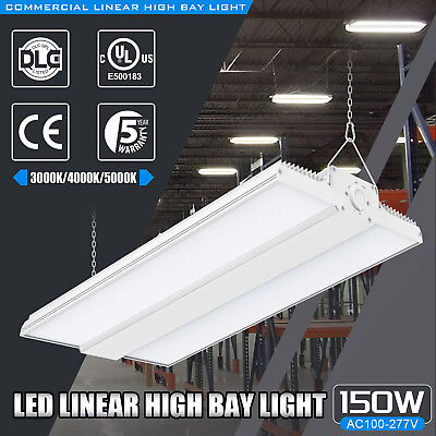 #ad 150W LED Linear High Bay Light 3000K 4000K 5000K Factory Warehouse Ceiling Light $75.34