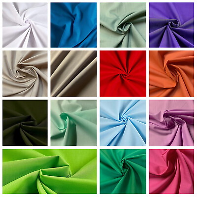 #ad 58 60quot; Broadcloth Fabric cotton polyester By The Yard $6.99