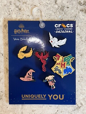 #ad Vera Bradley Harry Potter Friends At Hogwarts Floral 5 Jibbitz Charms Dobby New $17.99