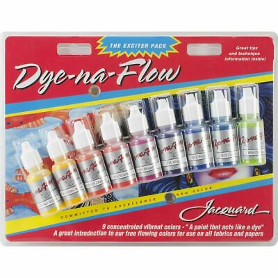 #ad Jacquard Dye Na Flow Exciter Ink Bottles Acrylic For Material Pack 14ml 9 Pkg AU $42.95
