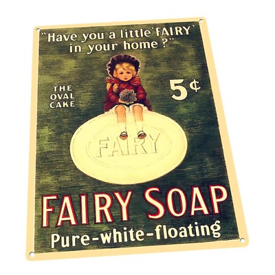 #ad Fairy Soap Metal Sign; Wall Decor for Bath or Laundry $109.99