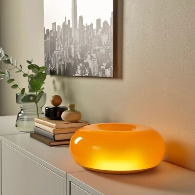 #ad IKEA VARMBLIXT Orange Glass Donut Table or Wall Lamp by Sabine Marcelis NEW $127.99