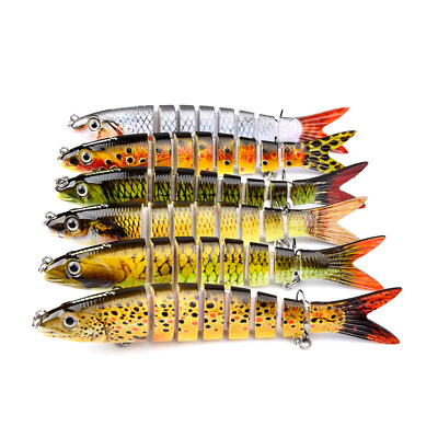 #ad 13.28cm Fish Fishing Lures Plastic Hard Artificial Bait Pike Carp Fishing Tools $9.97