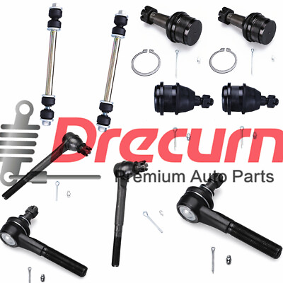 #ad 10Pcs Ball Joints Tie Rod KIT Sway Bar Kit For 94 96 Dodge Ram 2500 3500 2WD RWD $86.17